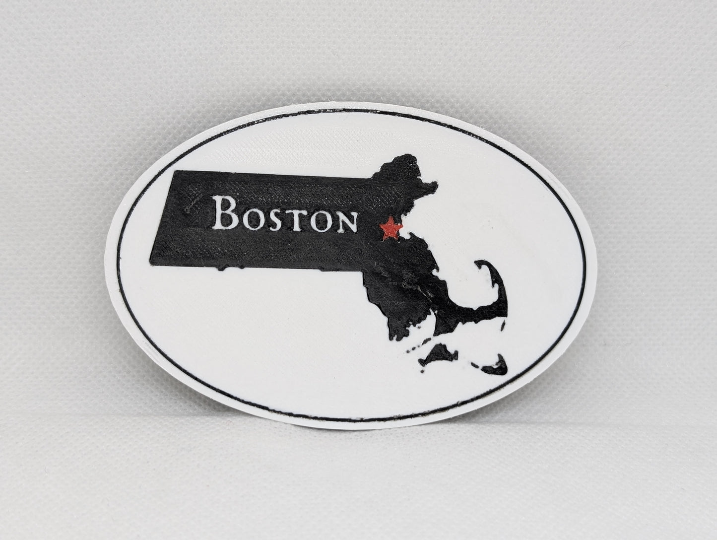 Boston Heart Refrigerator Magnet