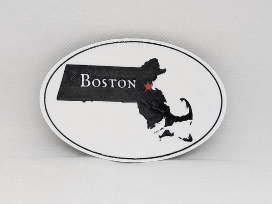 Boston Heart Refrigerator Magnet