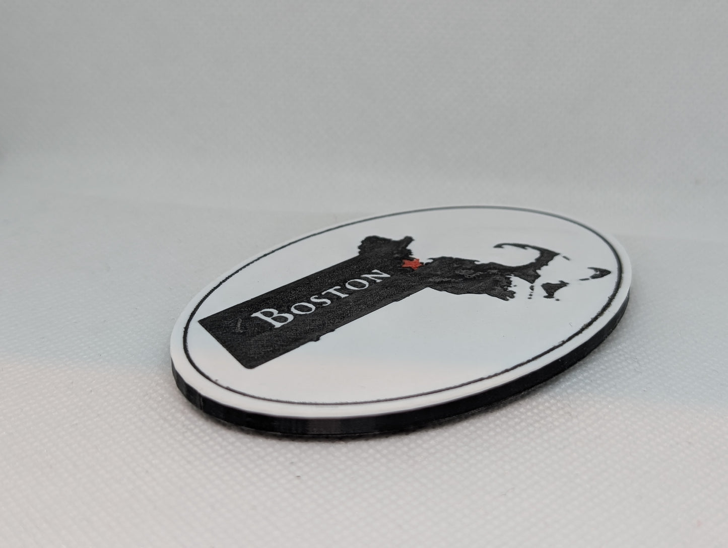 Boston Heart Refrigerator Magnet