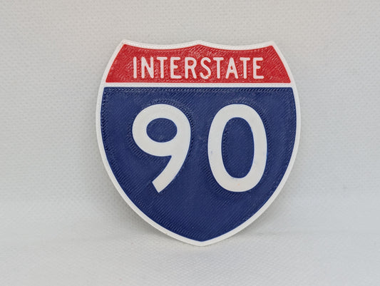 I-90 Refrigerator Magnet